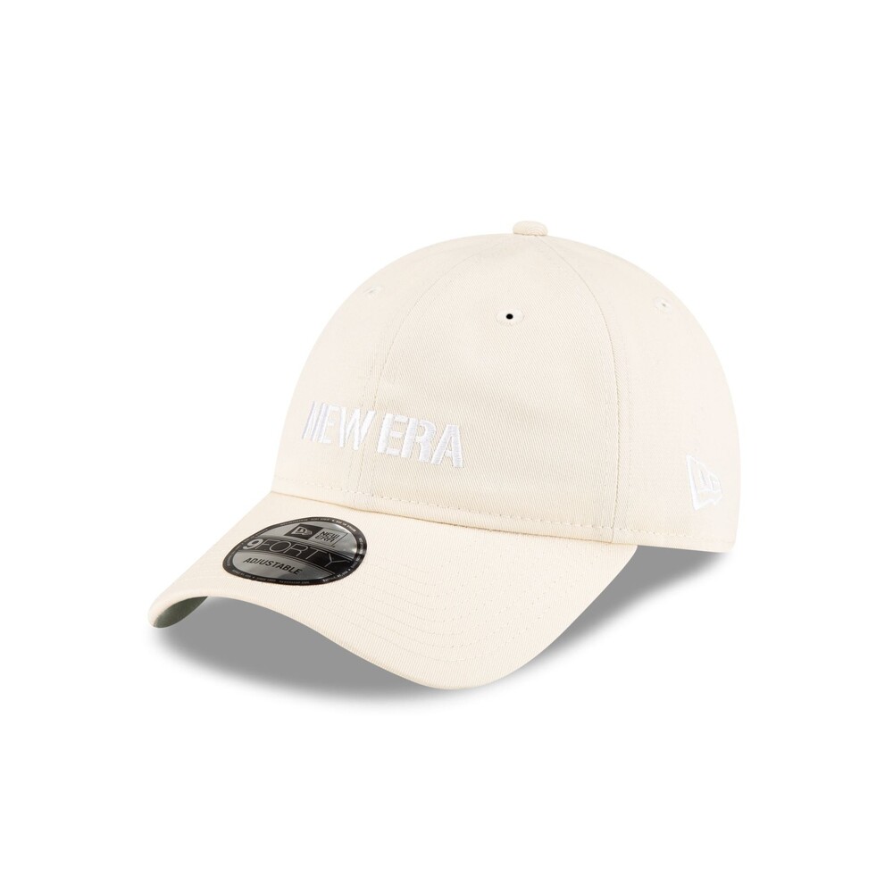 New Era Cap Metal Buckle Ivory 9FORTY Unstructured Adjustable Hat - One Size
